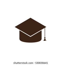 cap, graduate student attributes, icon, vector illustration, eps10,