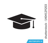 cap graduation icon vector template