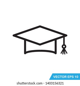 cap, graduation icon vector template