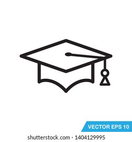 cap graduation icon vector template