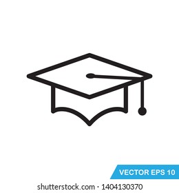 cap graduation icon vector template