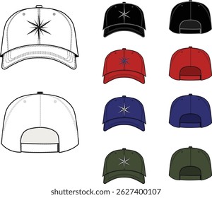 Cap, Hat design Ai file vector 