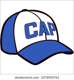 Ilustración del vector de dibujos animados de Cap Hat Emote