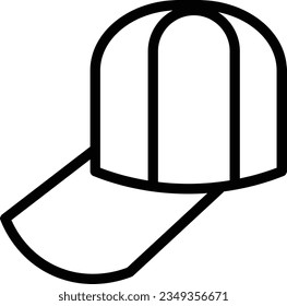 Icono de contorno de cabeza de sombrero
