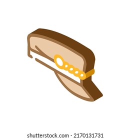 cap hat isometric icon vector. cap hat sign. isolated symbol illustration