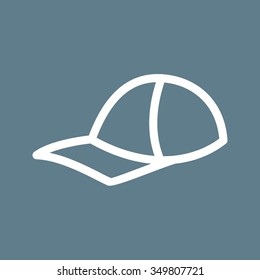 Cap, head, sport icon vector image. Can also be used for fitness and sports. Suitable for web apps, mobile apps and print media.
