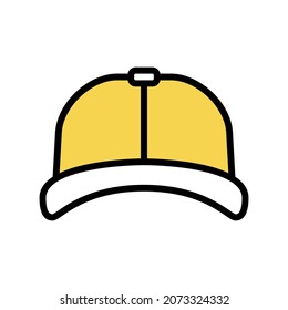 cap head summer accessory color icon vector. cap head summer accessory sign. isolated symbol illustration