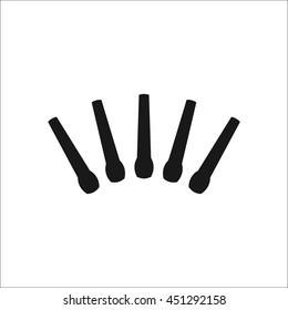 Cap for hookah sign simple icon on background