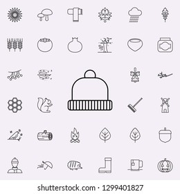 cap icon. autumn icons universal set for web and mobile