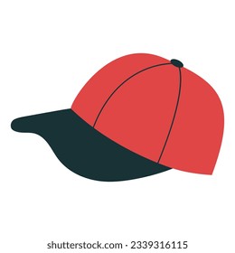 Icono de límite. gorra de béisbol. Ilustración vectorial.