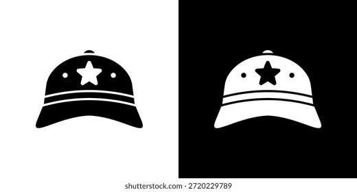 Ícone de tampa preenchido com preto e branco.