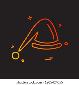 Cap icon design vector