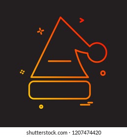 Cap icon design vector