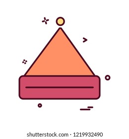 Cap icon design vector