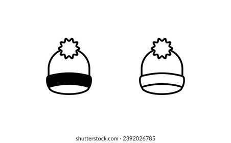 Cap icon design with white background stock illustration