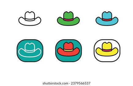 Cap icon, element, vector design