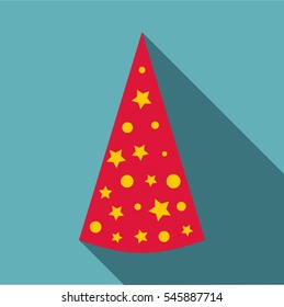 Cap icon. Flat illustration of cap vector icon for web