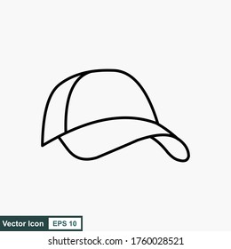 Icono de tapón en estilo plano aislado en fondo blanco. Ilustración vectorial del símbolo de la ropa.