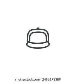 Cap icon flat vector design