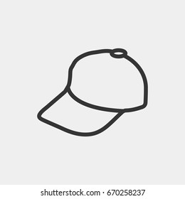 Cap icon illustration isolated vector sign symbol