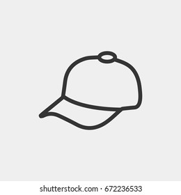 baseball cap outline