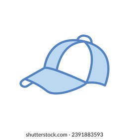 Cap icon isolate white background vector stock illustration.