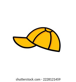 cap icon isolated on white