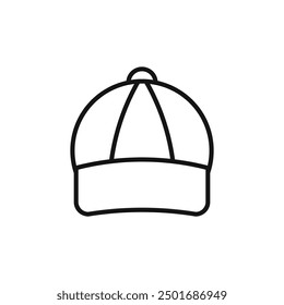 Icono del casquillo aislado en el fondo blanco