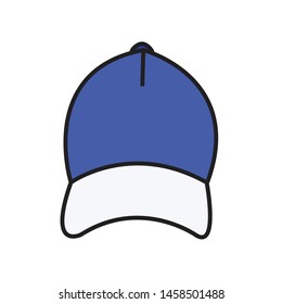cap icon. logo element illustration. cap design. fashion concept. colored collection.