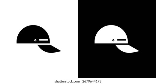 Logotipo del icono del casquillo. símbolos gráficos simples