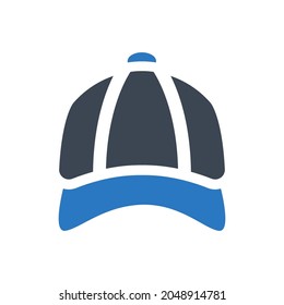 Cap icon on white background