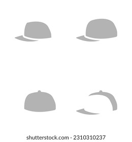 cap icon on a white background, vector illustration