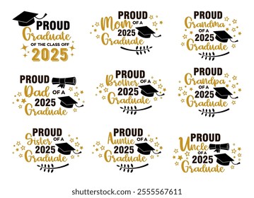 Cap icon and quote for graduation party, invitation card, banner. University, school, academy vector symbol with black hat