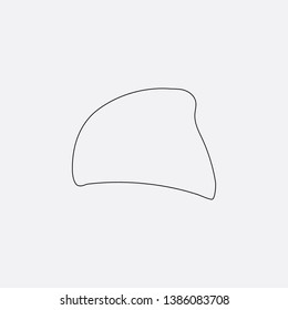 cap icon sign signifier vector
