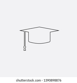 cap icon sign signifier vector