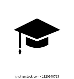 Сorner cap icon ,student cap vector sign design