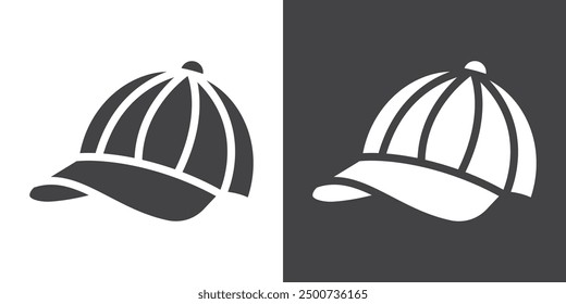 Cap icon Thin line illustration set