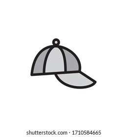 Cap Icon In Trendy  Design Vector Eps 10