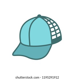 cap icon in trendy flat design 