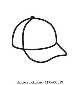 cap icon in trendy flat design 