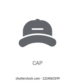 Cap icon. Trendy Cap logo concept on white background from Clothes collection. Suitable for use on web apps, mobile apps and print media.