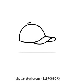 Cap icon. Vector concept illustration for design.