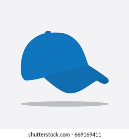 Blue Cap Emoji Social Media Icon Stock 