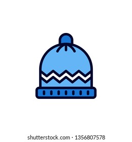 Cap Icon Vector Illustration in Filled Style for Any Purpose