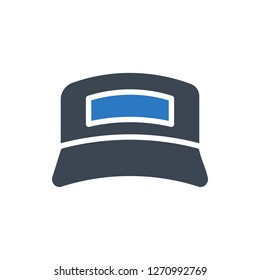 Cap Icon Vector Illustration in Glyph Style for Any Purpose