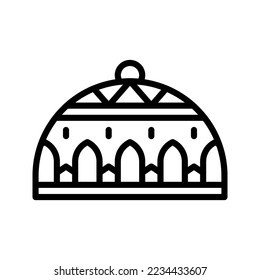 cap icon vector illustration logo template isolated on white background