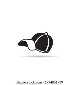 cap icon vector on white background