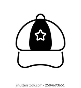 Cap icon vector stock illustration