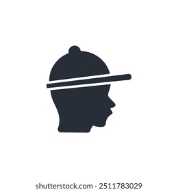 Cap icon. vector.Editable stroke.linear style sign for use web design,logo.Symbol illustration.
