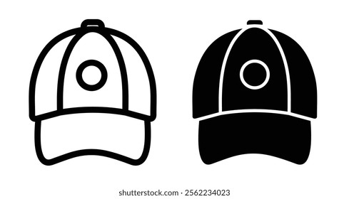 Cap Icons pack in outlined and flat versions